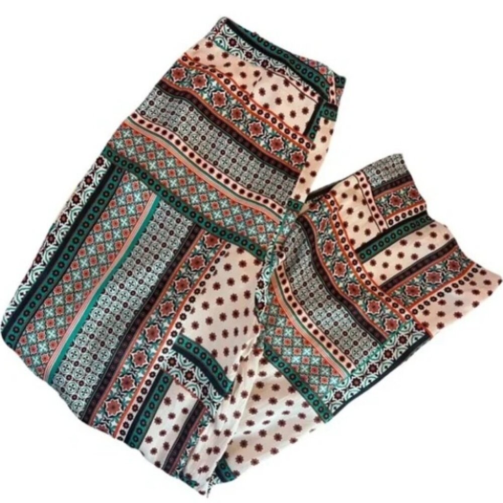 Zara Lightweight Patchwork Mosaic Tile Print Suit… - image 4